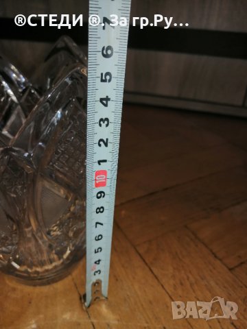 Кристална ваза 15 см, снимка 4 - Вази - 40058238
