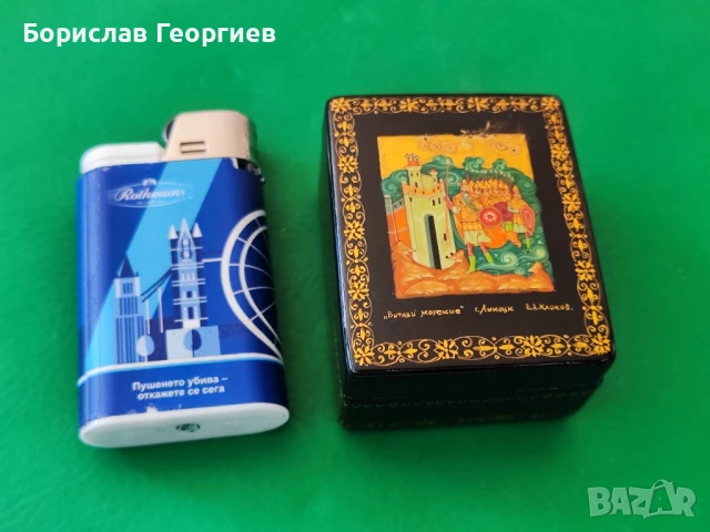 Малка руска рисувана кутия, снимка 6 - Колекции - 50804959