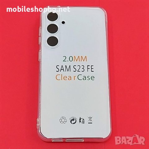 калъф за Samsung Galaxy S23 FE прозрачен силиконов със защита на камерата