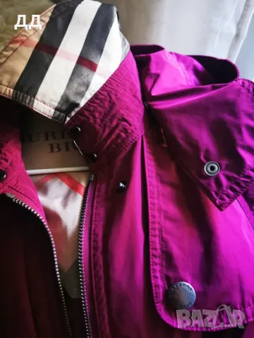 Burberry Brit леко яке с качулка, Burgundy red, снимка 1
