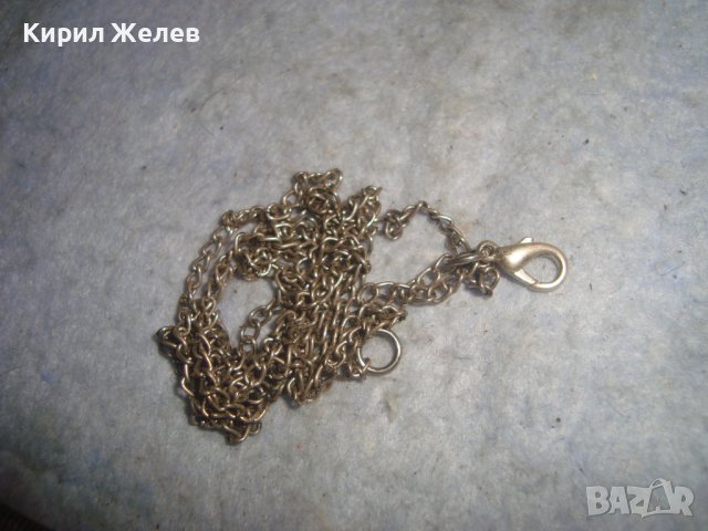 ДЪЛГА СТАРА СТОМАНЕНА СРЕБРИСТА ВЕРИЖКА СИНДЖИРЧЕ КОЛИЕ 26748, снимка 5 - Колиета, медальони, синджири - 37793686