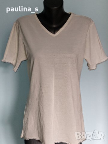 Блестяща маркова блуза тип тениска с ламе "Roxanne"® / голям размер, снимка 1 - Тениски - 26571775