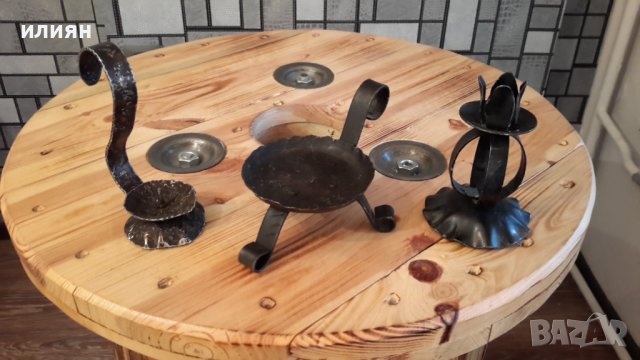 Свещници от ковано желязо 10лв за брой , снимка 7 - Декорация за дома - 37359353