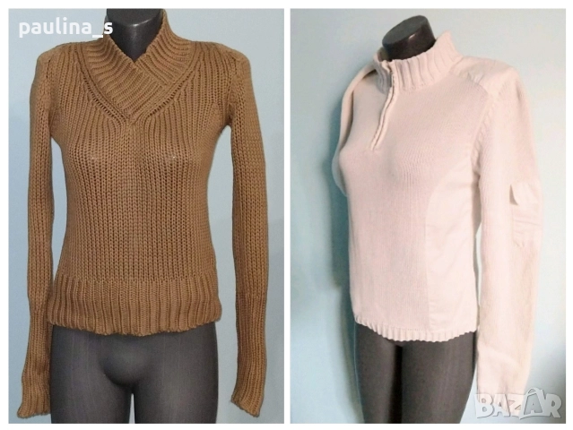 Два различни броя / Винтидж / Памучен пуловер "Zara" basic и "TCM" 