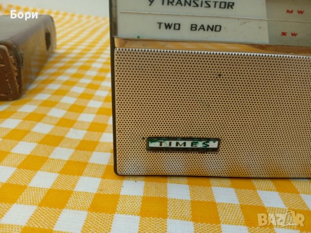 TIMES 2 BAND 9 TRANSISTOR. JAPAN 1962 Радио, снимка 7 - Радиокасетофони, транзистори - 36688823
