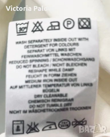 LUXURY блуза със стрази ESKADA  трикотажен памук, снимка 9 - Блузи с дълъг ръкав и пуловери - 48317664