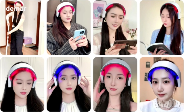 Устройство за грижа за косата-светлинна терапия, 650nm, 850nm и 450nm, снимка 5 - Други - 51457016