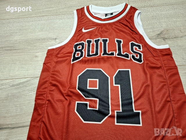 Баскетболен потник на Чикаго Булс #Денис Родман #91!, снимка 4 - Баскетбол - 52216214