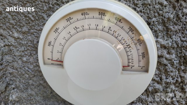 Стар кухненски кантар за стена - EVA GEPO - Made in Denmark - 1960 година, снимка 4 - Антикварни и старинни предмети - 37440991