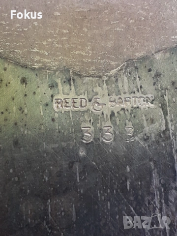 Reed & Barton - Посребрен марков аристократичен свещник, снимка 4 - Антикварни и старинни предмети - 53478443