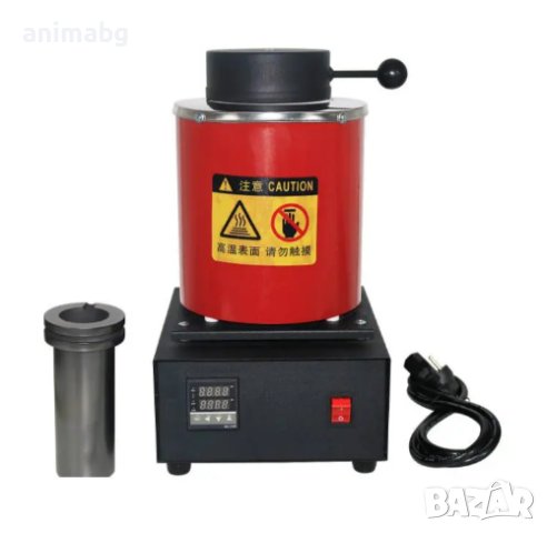 ANIMABG Пещ за топене на метал с екран с LED дисплей, 3кг Инструмент за производство на бижута, снимка 3 - Друга електроника - 43839978