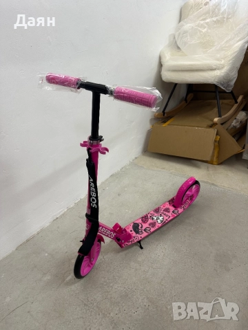 Сгъваема тротинетка AREBOS с регулируема височина , снимка 4 - Скутери и тротинетки - 52008599