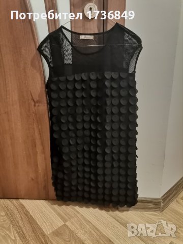 Черна рокля без ръкави 