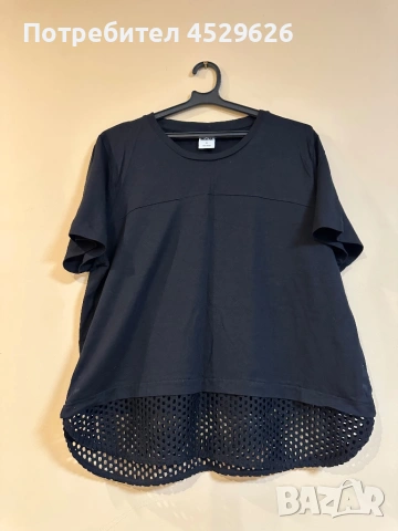 Черна спортна тениска 