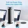 Hanstore Pop Up Socket Издърпващ се разклонител с 3 гнезда, 2 Type-C и 1 USB порт за зареждане, снимка 4