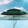Ветроупорен плажен чадър с UV защита., снимка 5