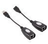 ANIMABG USB удължител с мрежов лан кабел LAN RJ45 адаптер extension adapter позволяващ максимална дъ, снимка 1 - Кабели и адаптери - 44059741