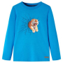 Детска тениска с дълъг ръкав, кобалтовосиньо, 128(SKU:13307, снимка 1 - Детски тениски и потници - 44877207