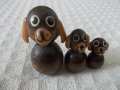 Семейство дървени Кученца, снимка 1 - Други ценни предмети - 28172657