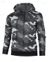 Мъжки камуфлажен суичър с дълъг ръкав с джоб и качулка, 2цвята , снимка 8