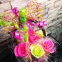 Кошничка в бонбонени цветове!!!, снимка 1 - Декорация за дома - 39236532