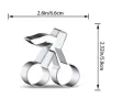 череша череши метална форма резец за сладки тесто бисквитки декор, снимка 2