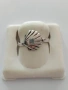 Сребърен пръстен мида, снимка 4