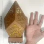 3D Дървена Бохемска Прожекционна Нощна Лампа,LED Цветни Диамантени Светлини, снимка 6