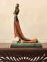 Статуетка „Дама в дълга рокля“ – G. S. Cassel, France, снимка 3