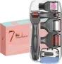 BOWKA 7-в-1 Derma Roller Kit Jade Roller Ice Roller Microneedles,Ролер със сменяеми глави, снимка 7