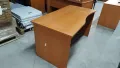 Бюро 70/140см и 120/60см височина 74см цбят череша , офис маса 2бр , снимка 11