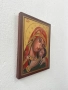 Рисувана икона на дърво - Света Богородица с Младенеца №7758, снимка 5