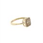 Златен дамски пръстен 1,95гр. размер:57 14кр. проба:585 модел:19944-5, снимка 3
