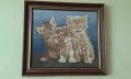 Гоблен - Трите котета / Малкото коте, снимка 1 - Гоблени - 28770979
