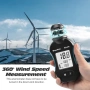 Ръчен анемометър за измерване на скоростта на вятъра с 360°, снимка 6