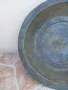 много стара възрожденска паница медна бакърена чиния тасче, снимка 4