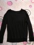 Черна дамска блуза, снимка 1 - Блузи с дълъг ръкав и пуловери - 40154563