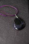 Колие с висулка от естествен камък ахат, ново, собствен модел, снимка 1 - Колиета, медальони, синджири - 44900932