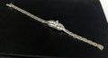 Антична бижутерия / гривна сребро 925 с прозрачни топази, снимка 5