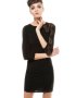 нова черна рокля с дантела, снимка 1 - Рокли - 43147682