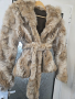 Дамско палто от заек естествен косъм, снимка 1 - Палта, манта - 44913965