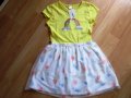 Нова рокля 134/140 см., снимка 3