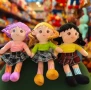 Очарователни парцалени кукли, говорещи на български език, с височина 50 см, снимка 3