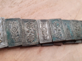 Стар автентичен възрожденски колан сребро сачан, снимка 3