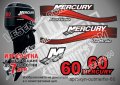 Mercury 1999-2006 60 hp Four Stroke Меркюри извънбордов двигател стикери надписи лодка outmerfsr-60, снимка 1 - Аксесоари и консумативи - 43346904