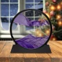Стъклен пясъчен арт-Стояща динамична 3D картина с движещ се пясък, декорация за дома и офис, снимка 1