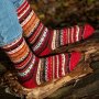 Перуански чорапи от вълна на алпака различни цветове, снимка 1 - Дамски чорапи - 42945783