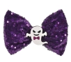 Halloween шнола за коса панделка с лилави пайети и духче, 12 см_1255913, снимка 1