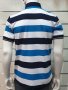 Нова мъжка моряшка блуза тип Lacoste, райе, копчета, пике, снимка 3