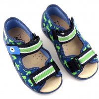 Befado Бефадо Летни дишащи сандали с кожена стелка и с лепка за момче 350P019 размери 20/25, снимка 2 - Детски сандали и чехли - 36822217